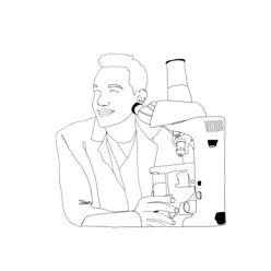 En person som tegner en bærbar datamaskin